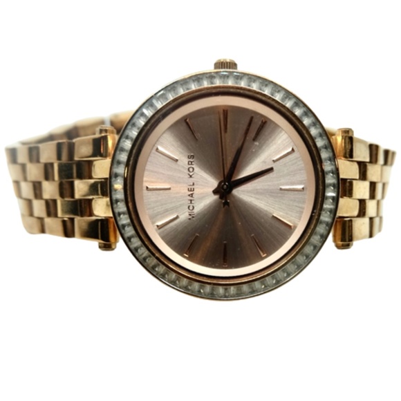 MICHAEL KORS~3192~Darci~LADIES' ROSE-GOLD SWAROVSKI CRYSTAL GLITZ WATCH - Picture 2 of 5